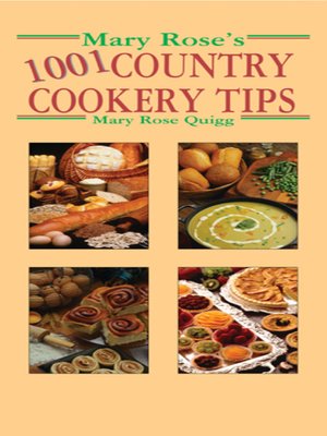 cover image of Mary Rose's 1001 Country Cookery Tips